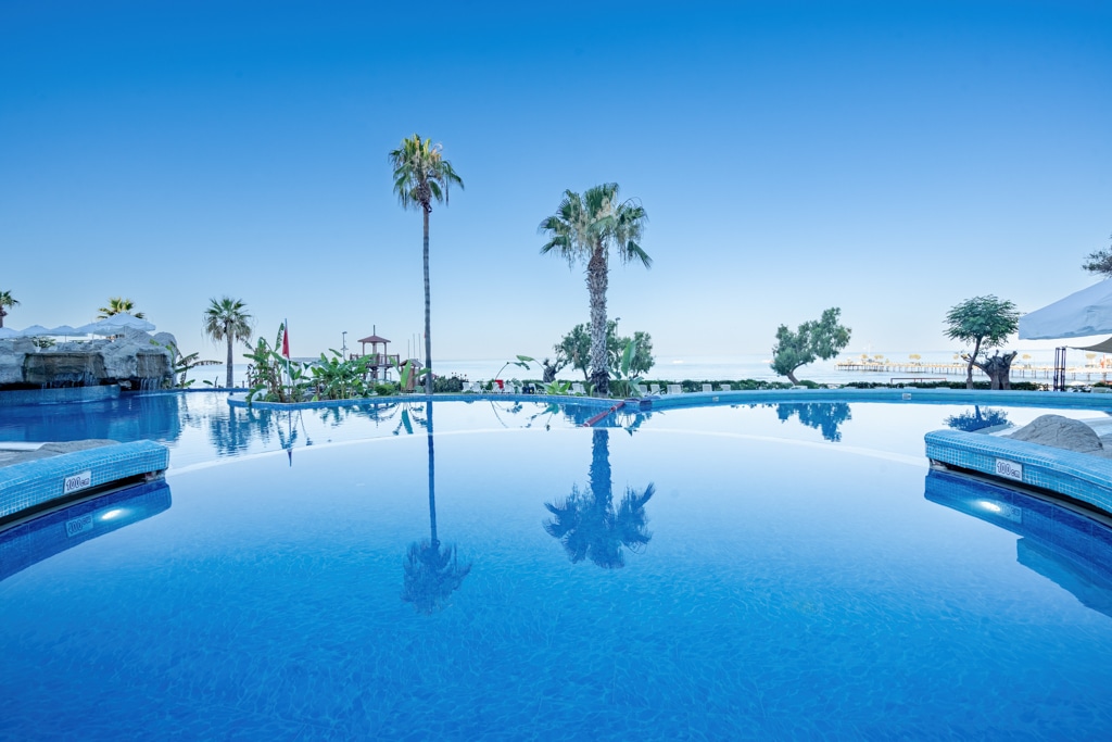 Pool at Sunrise Queen overlooking the Mediterranean